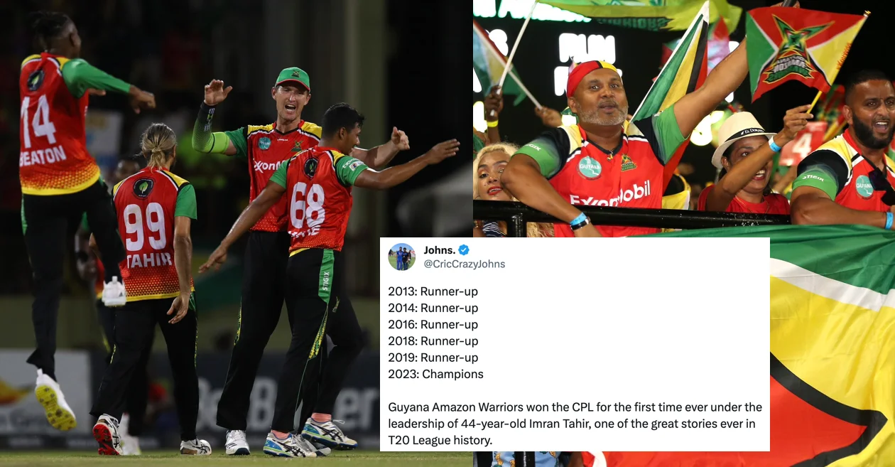 Twitter Reactions: Guyana Amazon Warriors breaks the final jinx to clinch the Caribbean Premier League title – TKR vs GAM, CPL 2023 Final