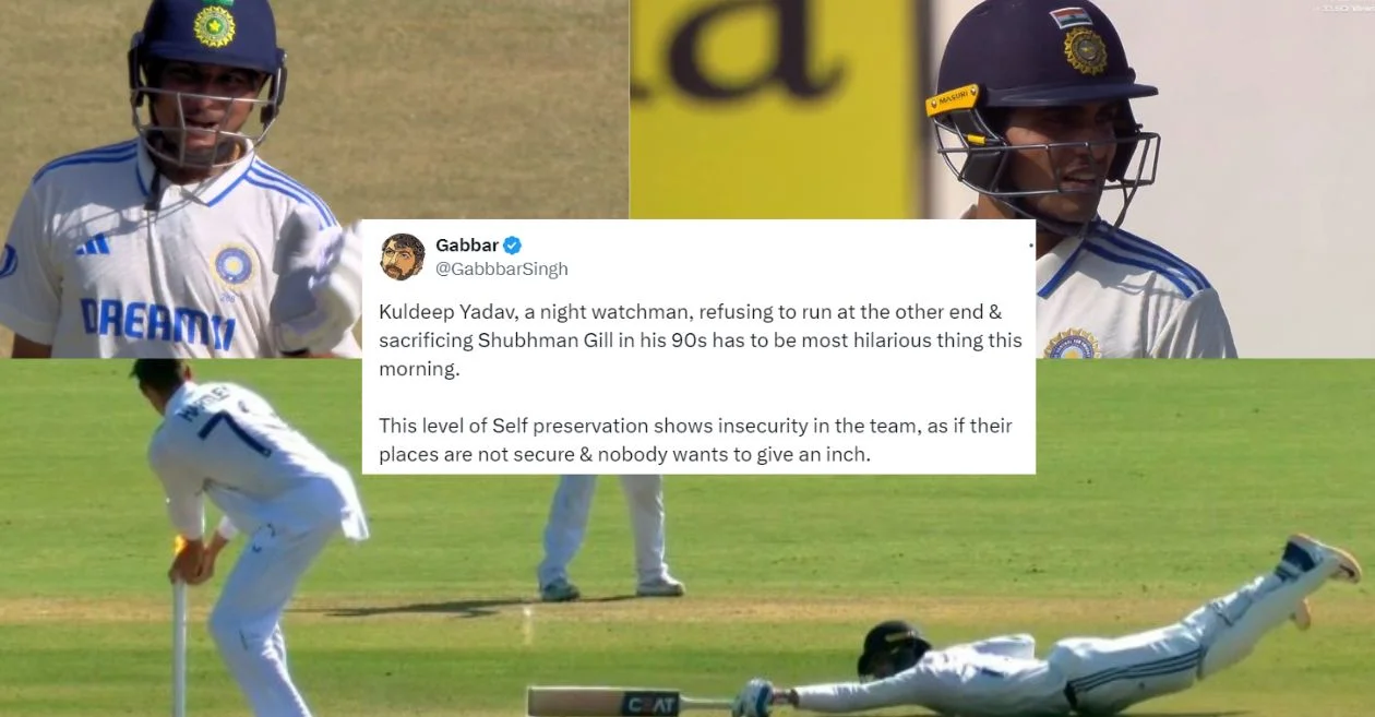 IND vs ENG: Fans mercilessly roast Kuldeep Yadav after Shubman Gill’s unfortunate run-out on Day 4 of the Rajkot Test